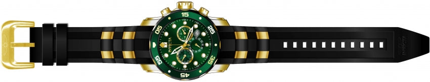 Pro Diver Chronograph Green Dial / Two-Tone Black / Gold Silicone And Stainless 