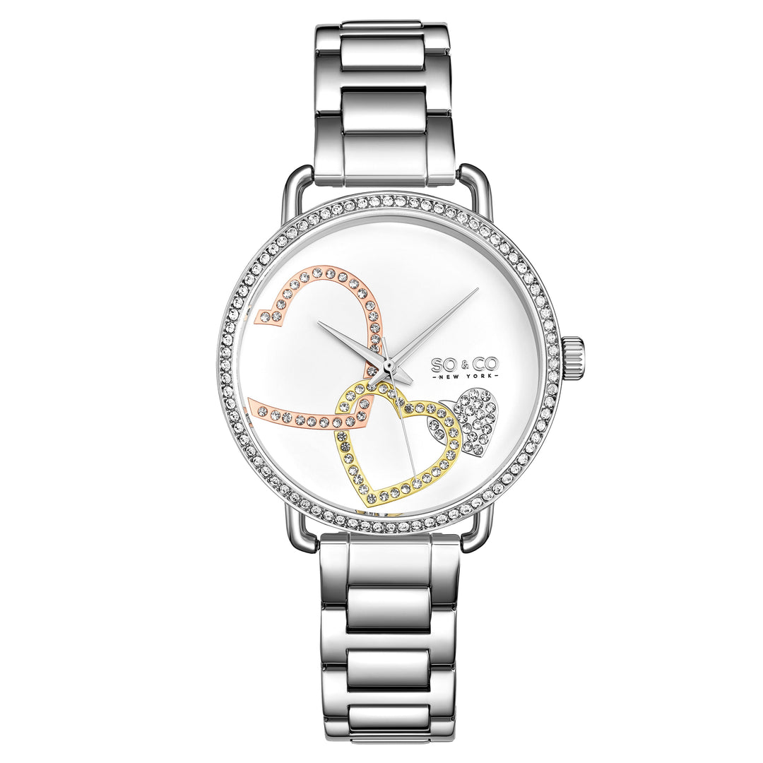 Madison-5577.1 Silver/Stainless Steel | White Dial