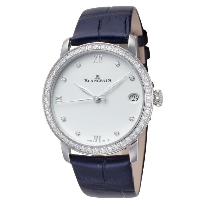Villeret 33mm / White / Blue | White Dial