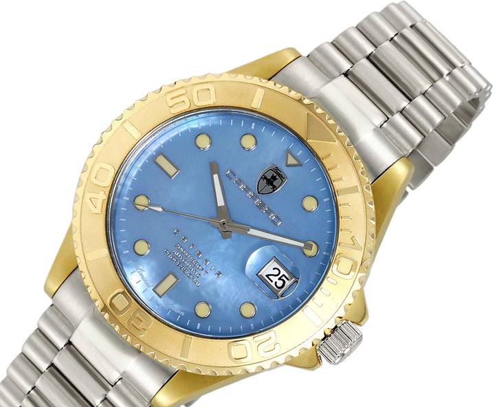 Catania MOP Goldtone - Blue/ SS Blue Dial