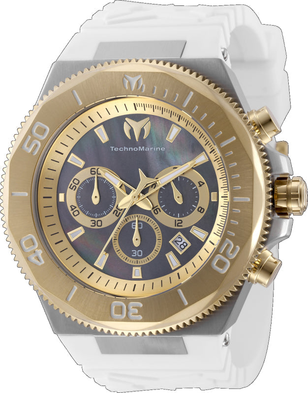 Manta Ocean 49mm / Black and Gold / White | Black and Gold Dial
