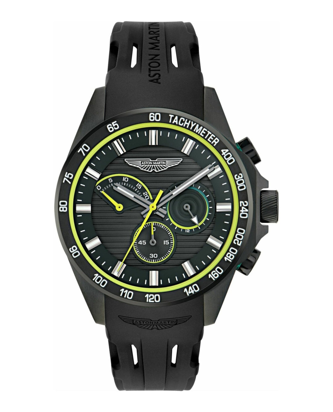 HLC Black IP/Black Silicone Strap Black Dial