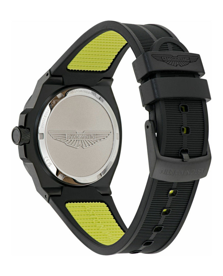 GPQ Black IP/Black Silicone Strap Black Dial