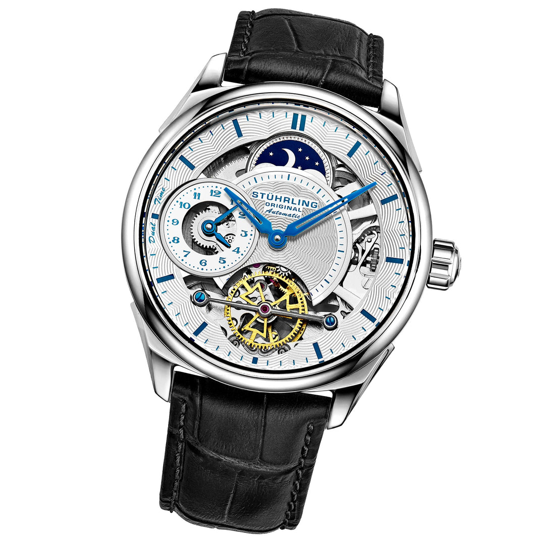 Legacy Automatic 943A Watch Black/Leather | Silver Dial