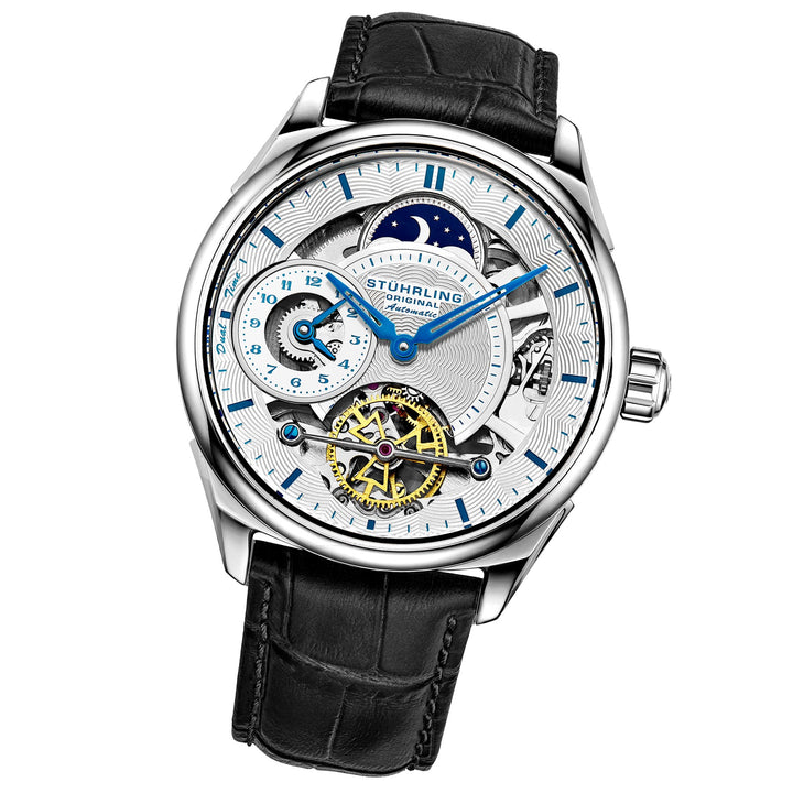 Legacy Automatic 943A Watch Black/Leather | Silver Dial