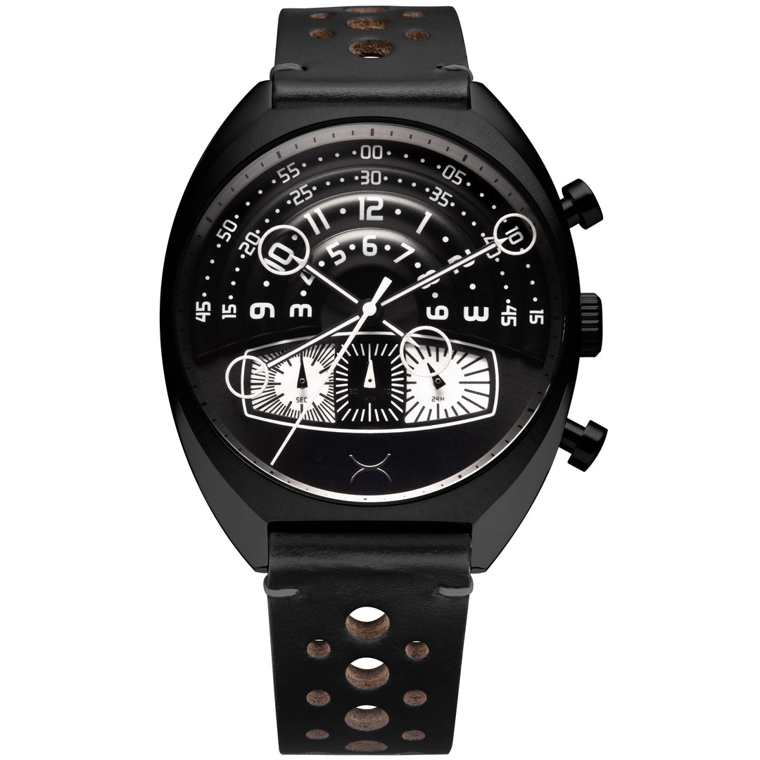 Halograph III Chrono Reverse Panda Black Dial