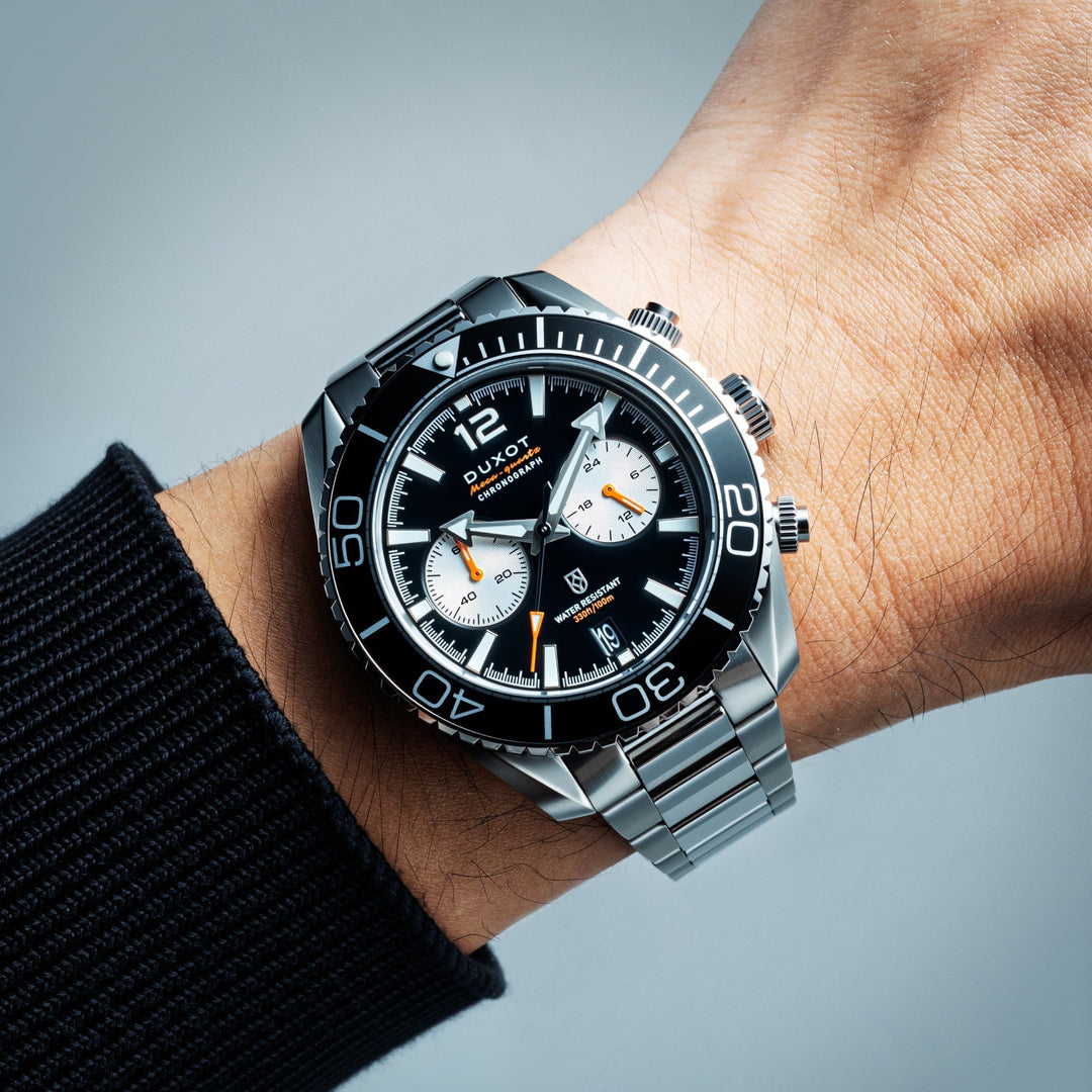 Tiburon Chronograph Black / Stainless Steel | Black Dial