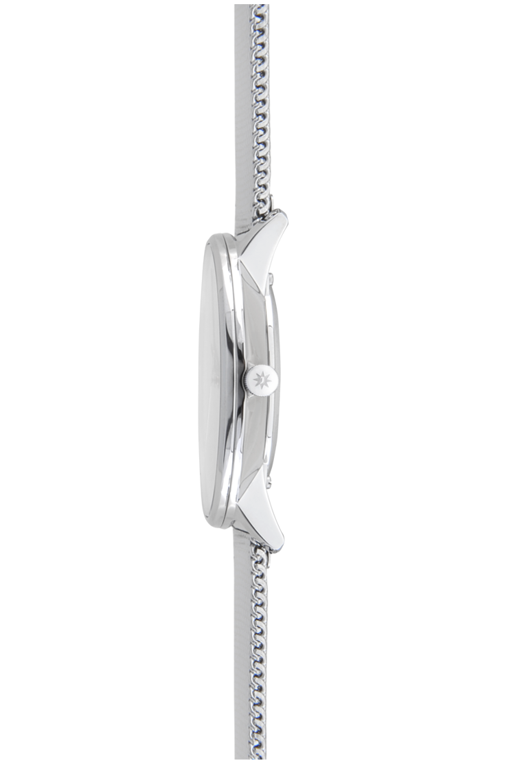 Form Damen Silver-Plated Dial / Milanese Bracelet Silver Dial