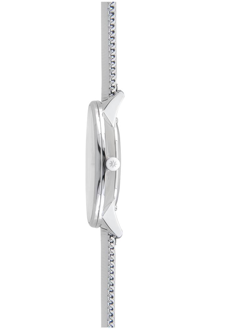 Form Damen Silver-Plated Dial / Milanese Bracelet Silver Dial