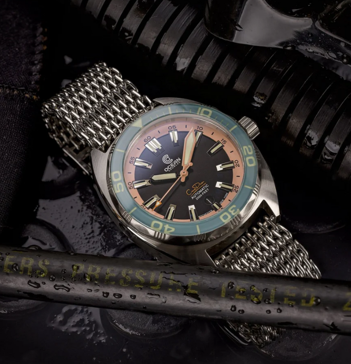 Core Diver V3 Aqua / Pink | Green Dial