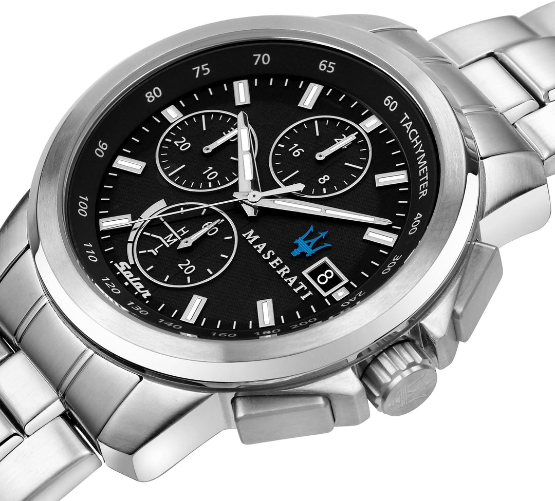 SUCCESSO Black / Stainless Steel Black Dial