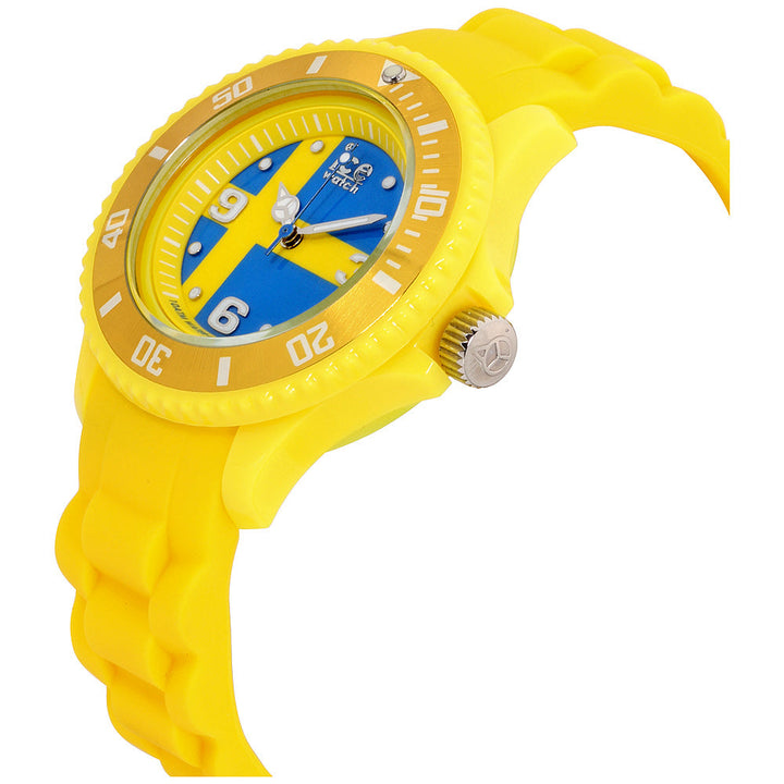 Ice-World 40mm / Blue and Yellow / Yellow | Blue and Yellow Dial