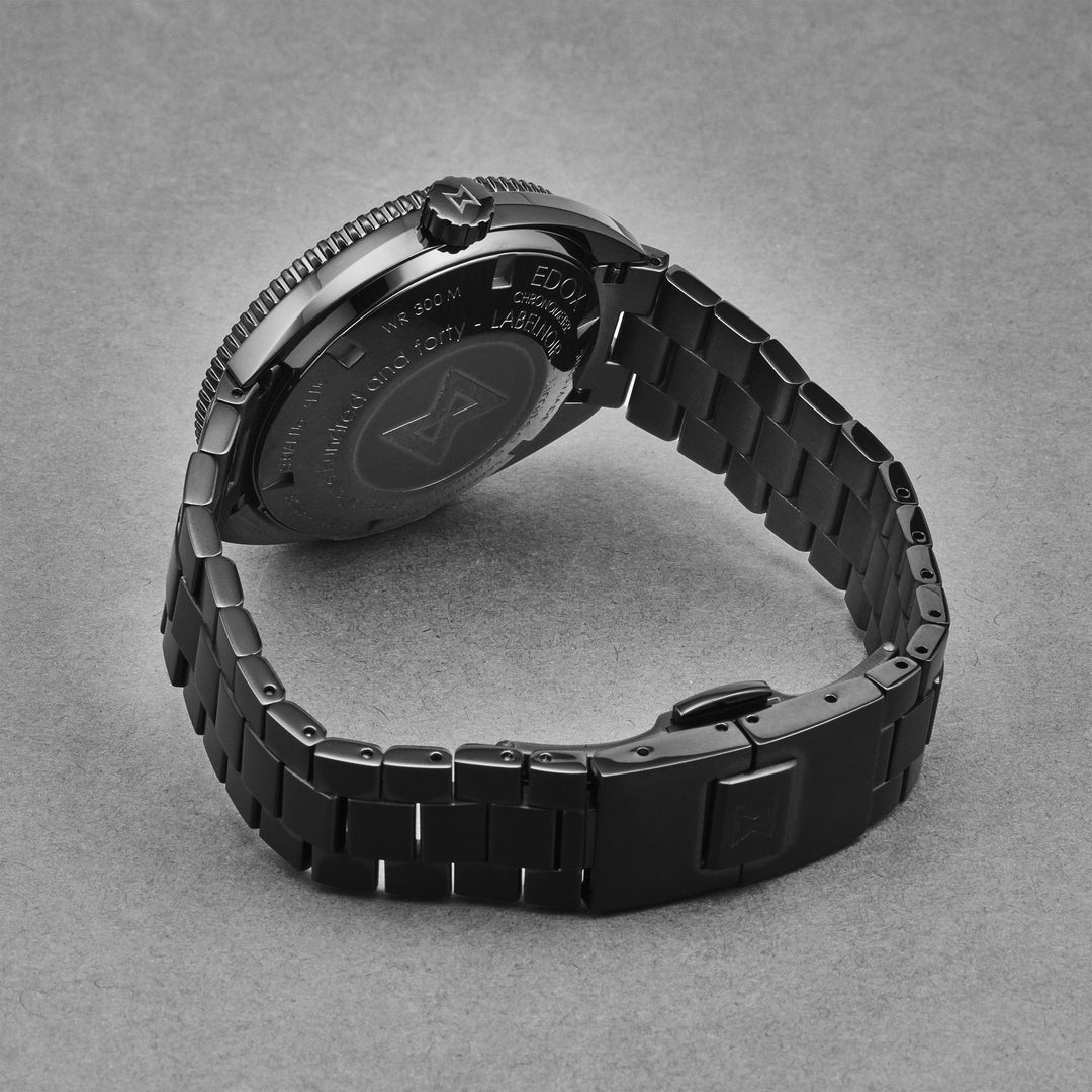Hydrosub Black / Stainless steel, Black Dial