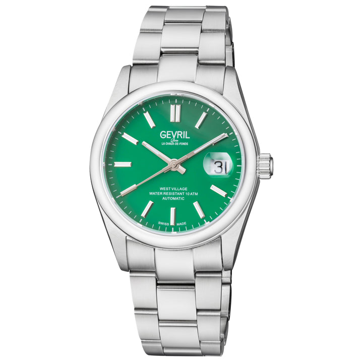 West Village Gevril Sellita SW200 Swiss Automatic Steel Watch