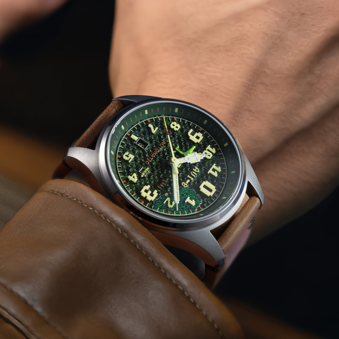 Hawker Hurricane Clowes Automatic Capcom 1942 Pixel Limited Edition Tan / Genuin