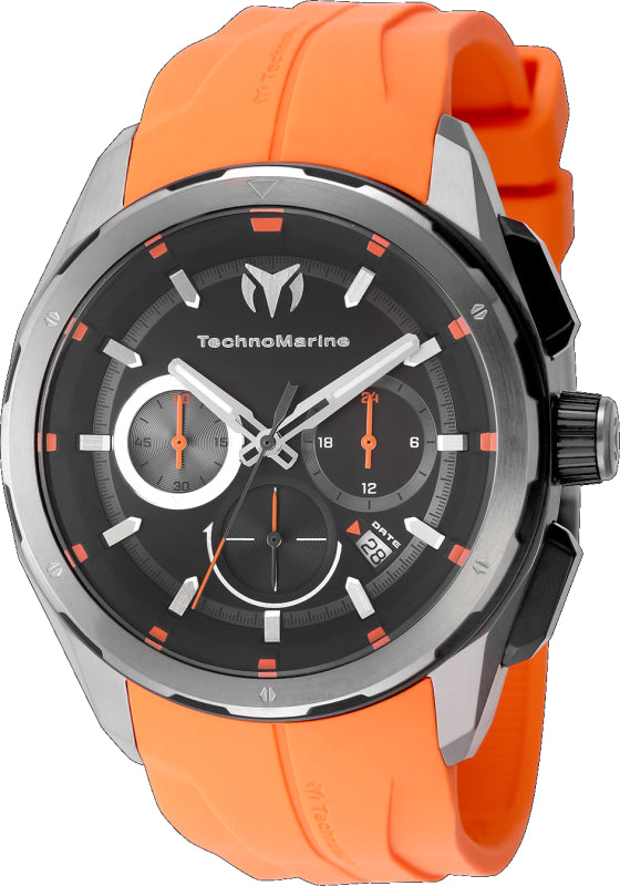 Ocean Nomad 43mm / Black / Orange Black Dial