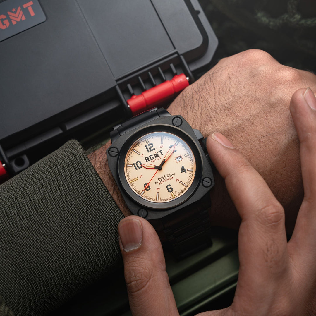 Altimeter Tritium Automatic Cream /Stainless Steel | Cream Dial
