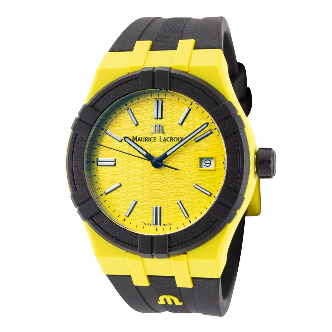 Aikon #Tide 40mm / Yellow / Black | Yellow Dial