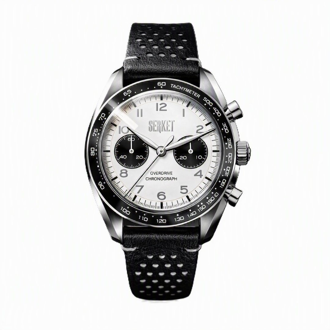 Overdrive Chronograph Glacial White-Black Dial