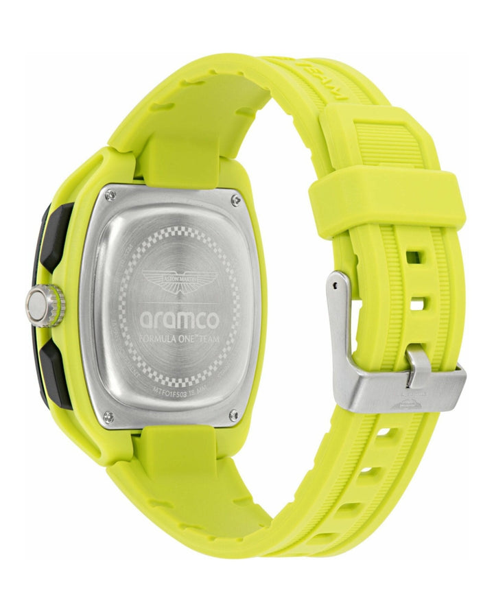 OVR Green/Black Silicone Strap Black Dial