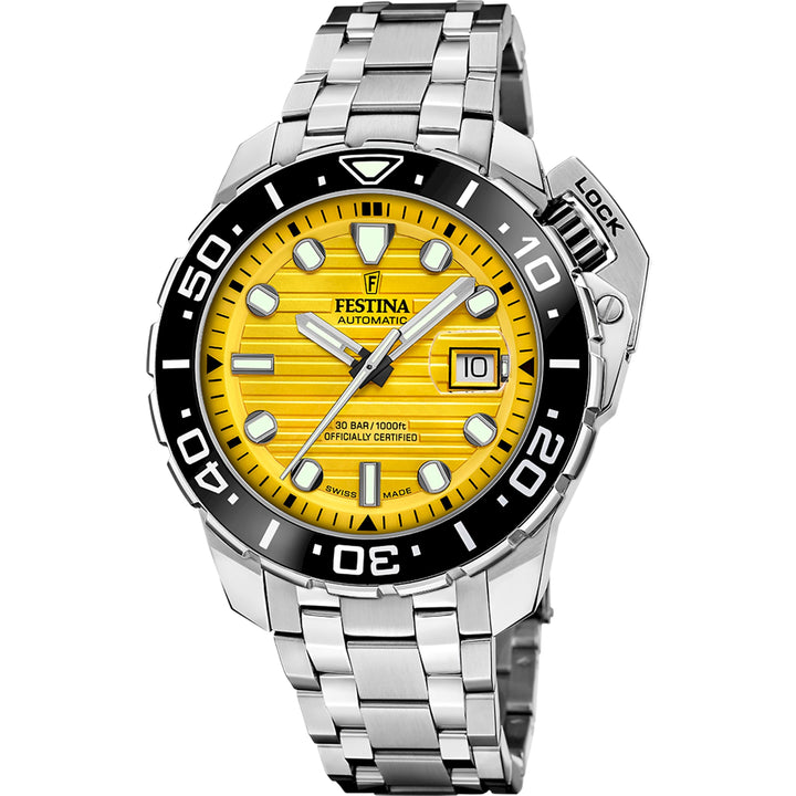 Odyssey Diver Yellow / Stainless Steel Yellow Dial