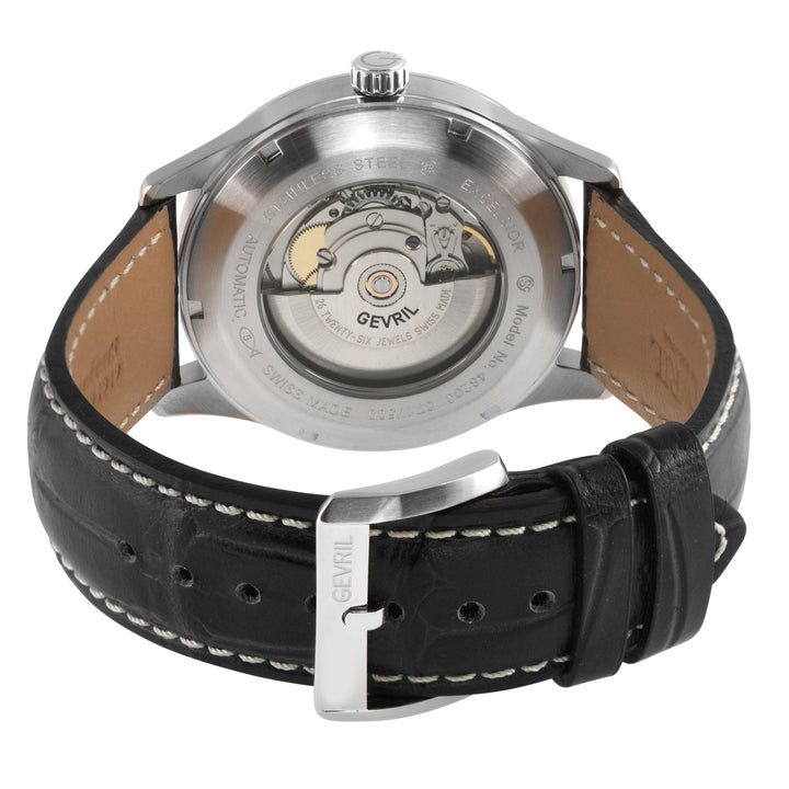 Excelsior Swiss made Automatic Sellita SW240, Day Date Black Dial,  Black Italia