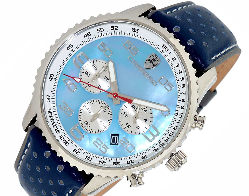 Aureum Silvertone/ Blue | Blue Dial