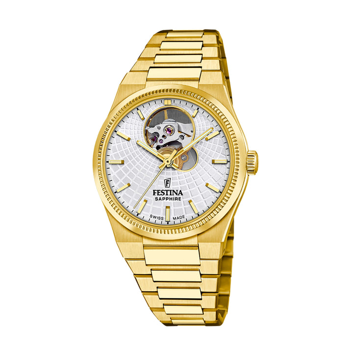 Rive Open Heart Silver / Stainless Steel Silver Dial