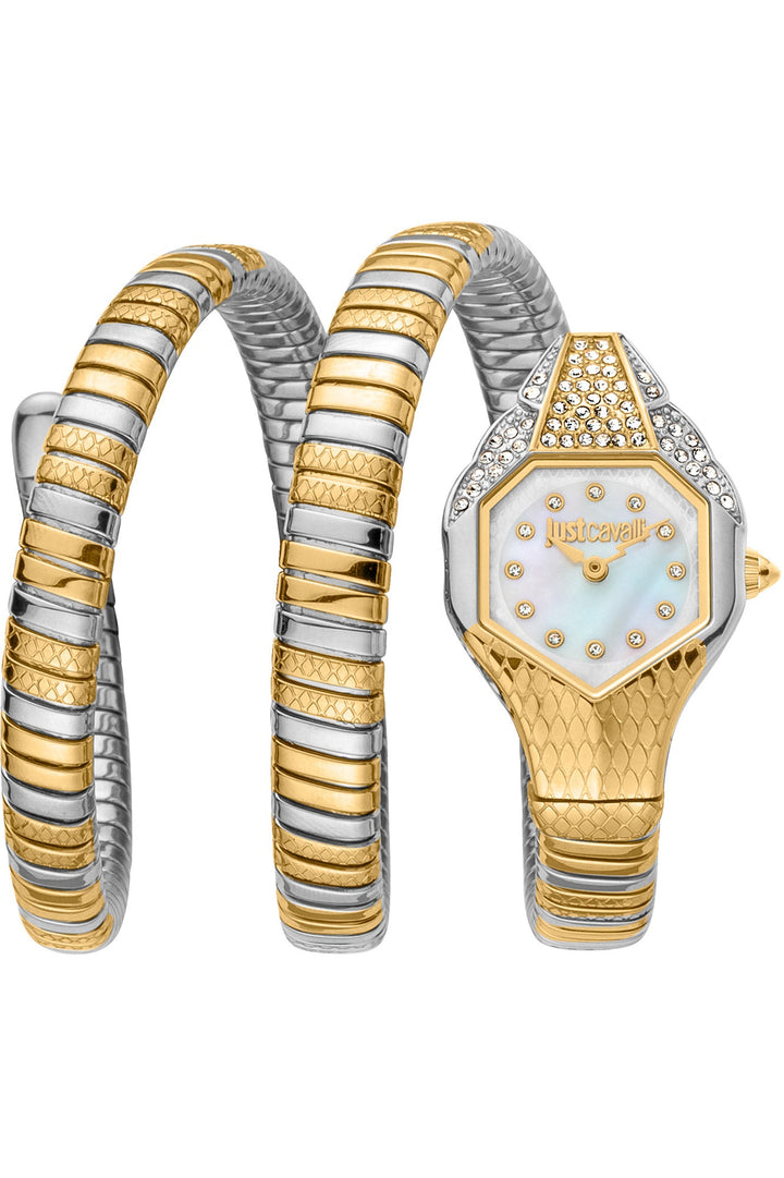 Just Cavalli 22mm / Silver / White | White Dial