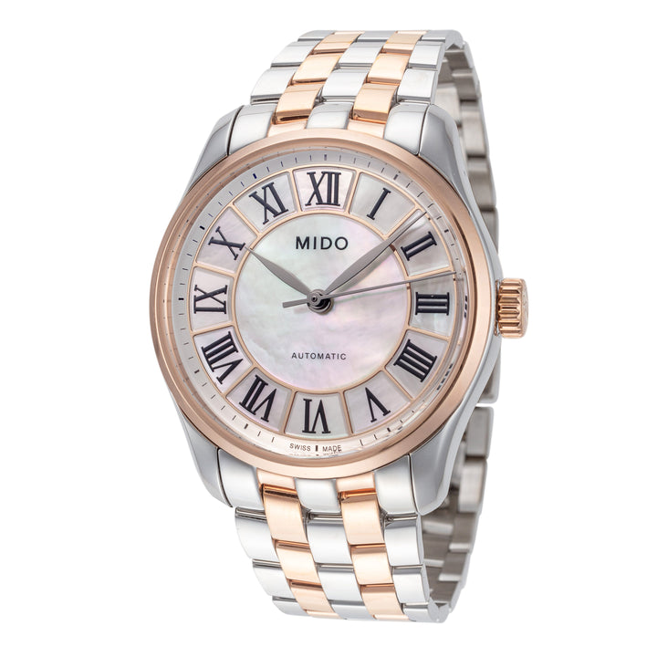 Belluna II 33mm / Mother-of-Pearl / Silver and Rose Gold | Mother-Of-Pearl Dial