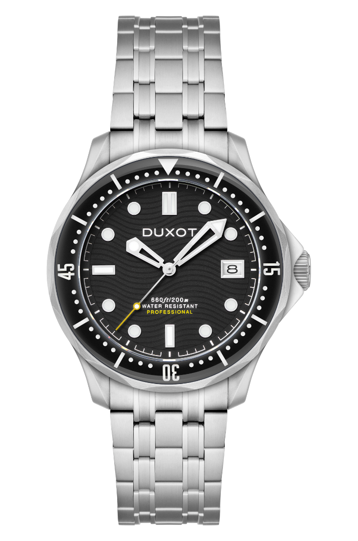 Henri Diver Automatic Black / Stainless Steel | Black Dial