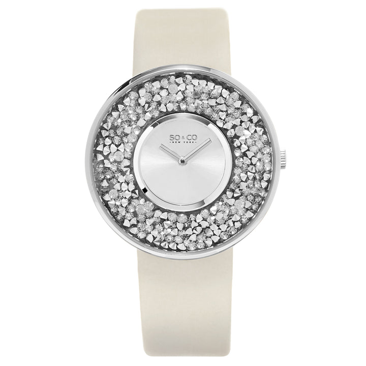 Chelsea White/Leather | Silver Dial