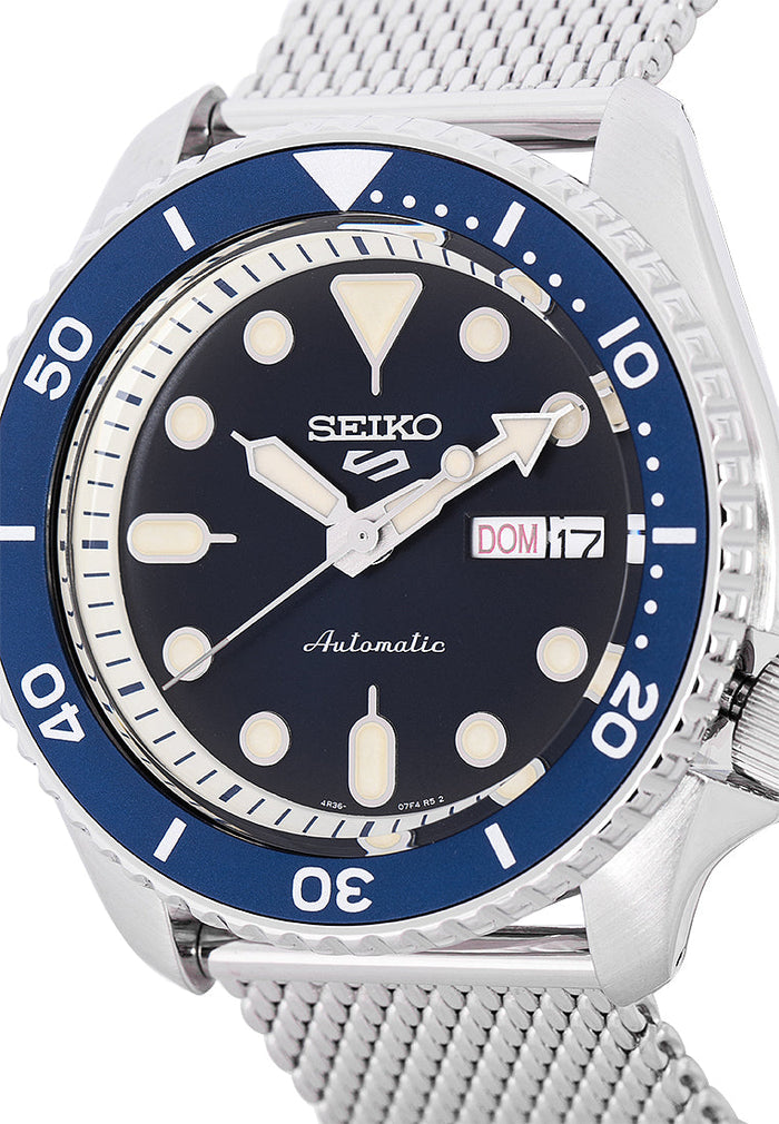 5 Sports SKX Series Blue Dial / Silicone Strap Blue Dial