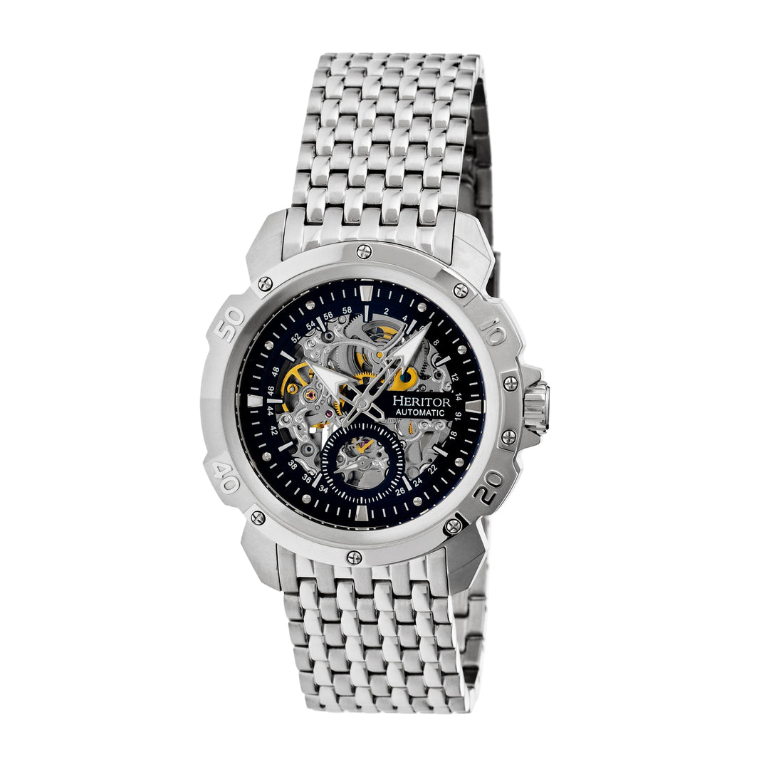 Conrad Stainless Steel Silver/Black | Black Dial