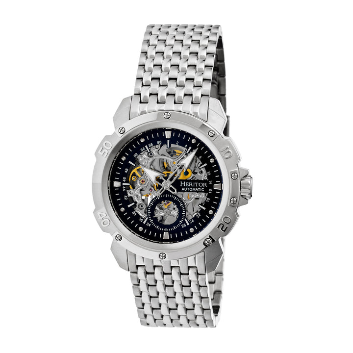 Conrad Stainless Steel Silver/Black | Black Dial