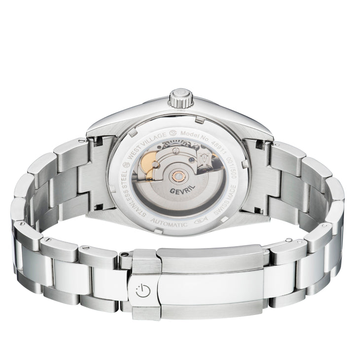 West Village Sellita SW200 Silver/Light Blue,Silver band | Blue Dial