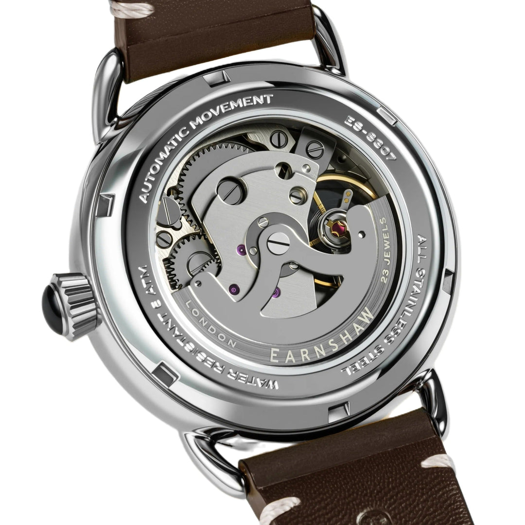 Investigator 40 Sapphire Blue  / Brown Leather Strap Blue Dial