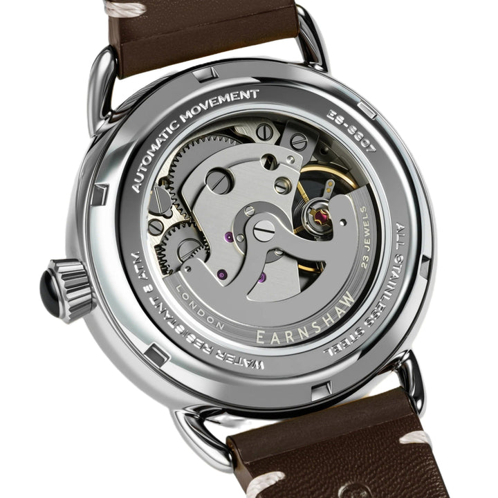 Investigator 40 Sapphire Blue  / Brown Leather Strap Blue Dial