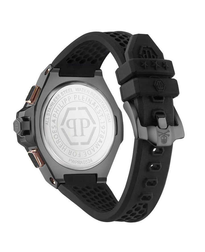 CHRONO ROYAL Black / Silicone | Black Dial