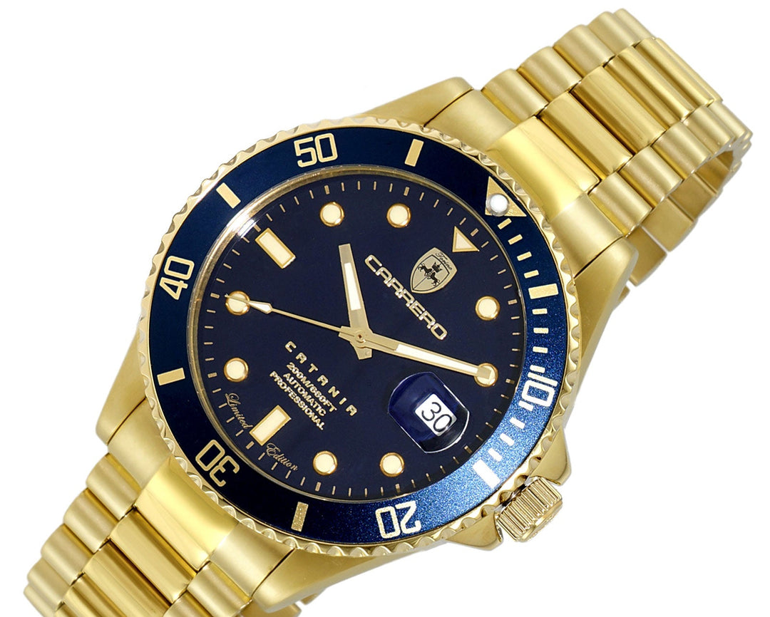 CATANIA -PD GOLD TONE/BLUE | Blue Dial
