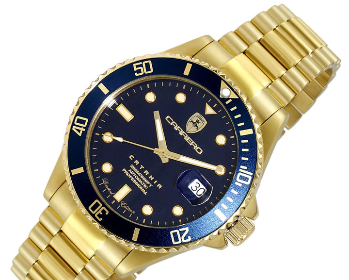 CATANIA -PD GOLD TONE/BLUE | Blue Dial