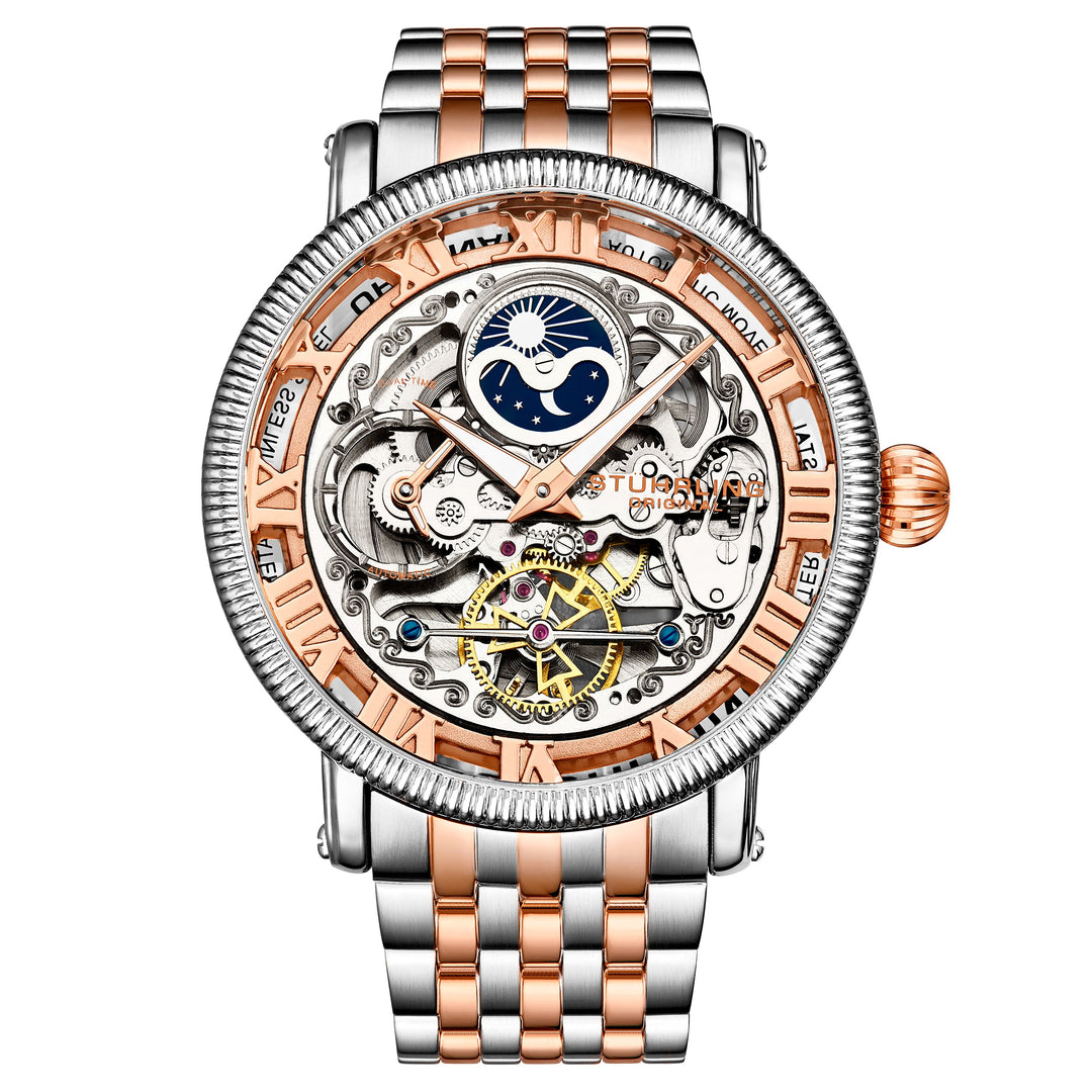 Legacy Steel, Rose Gold/Stainless Steel | Silver Dial