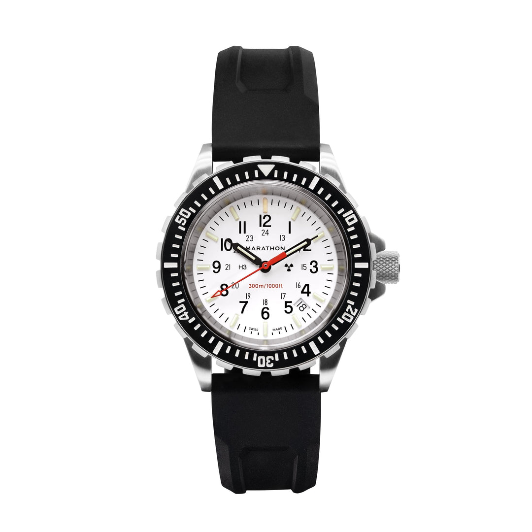Dive SS/BKSS 3PC RUBBER (WW194007SS-0530) | White Dial