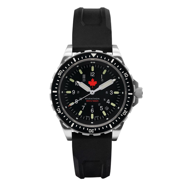 Dive SS/BKSS 3PC RUBBER (WW194018SS-0430) | Black Dial