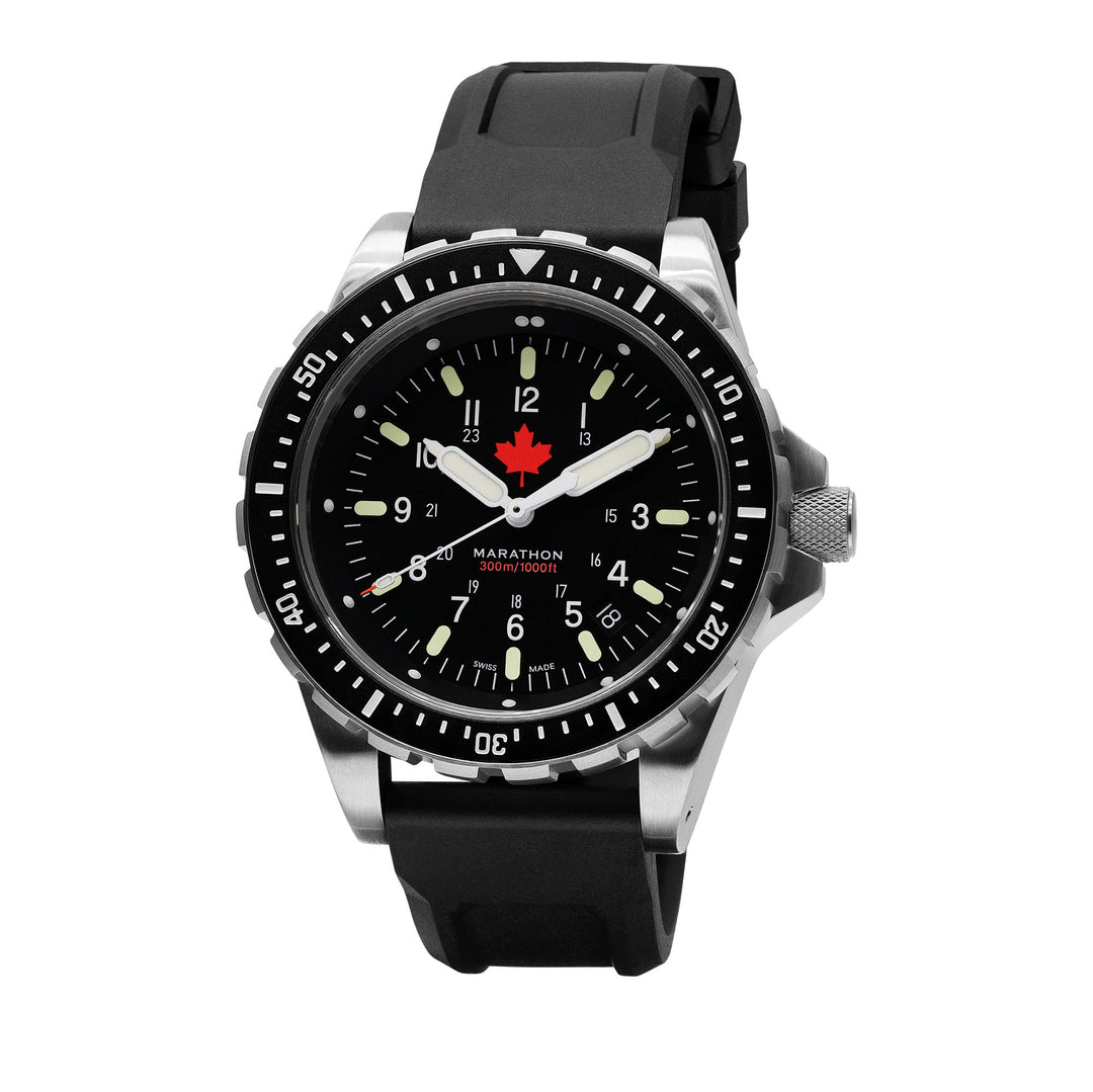 Dive SS/BKSS 3PC RUBBER (WW194018SS-0430) | Black Dial