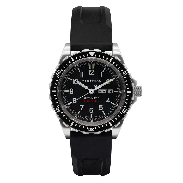 Dive SS/BKSS 3PC RUBBER (WW194021SS-0130) | Black Dial