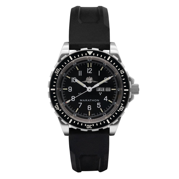 Dive SS/BKSS 3PC RUBBER (WW194021SS-0730) | Black Dial