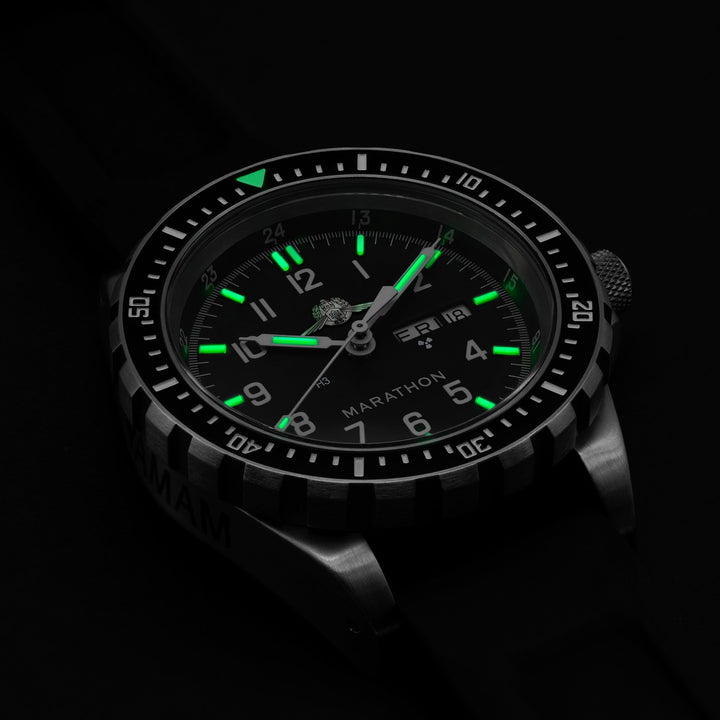 Dive SS/BKSS 3PC RUBBER (WW194021SS-0730) | Black Dial
