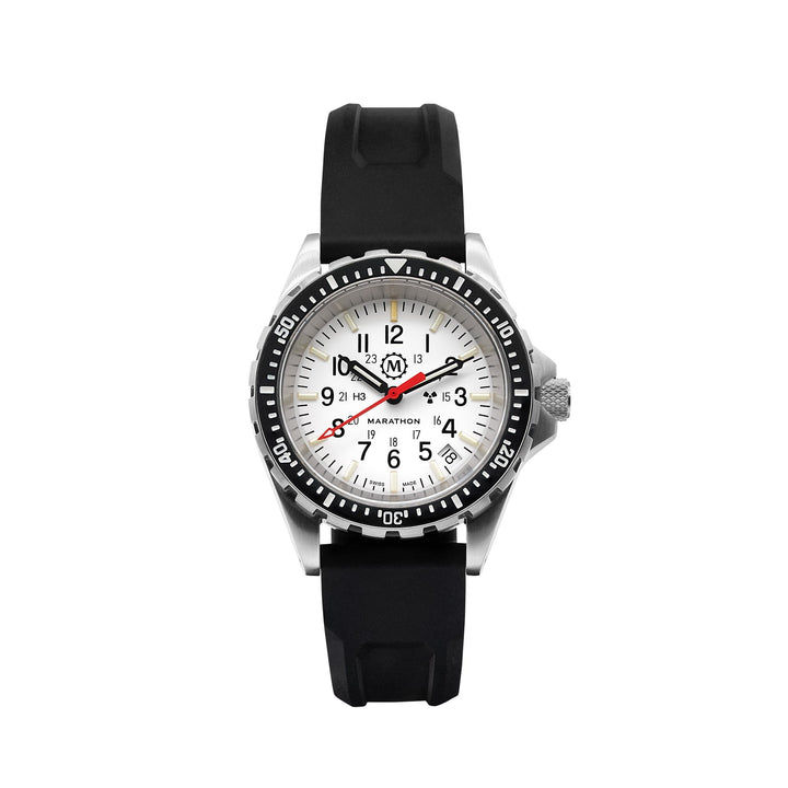 Divers Auto Medium Search and Rescue Quartz White NGM/Rubber | Arctic White Dial