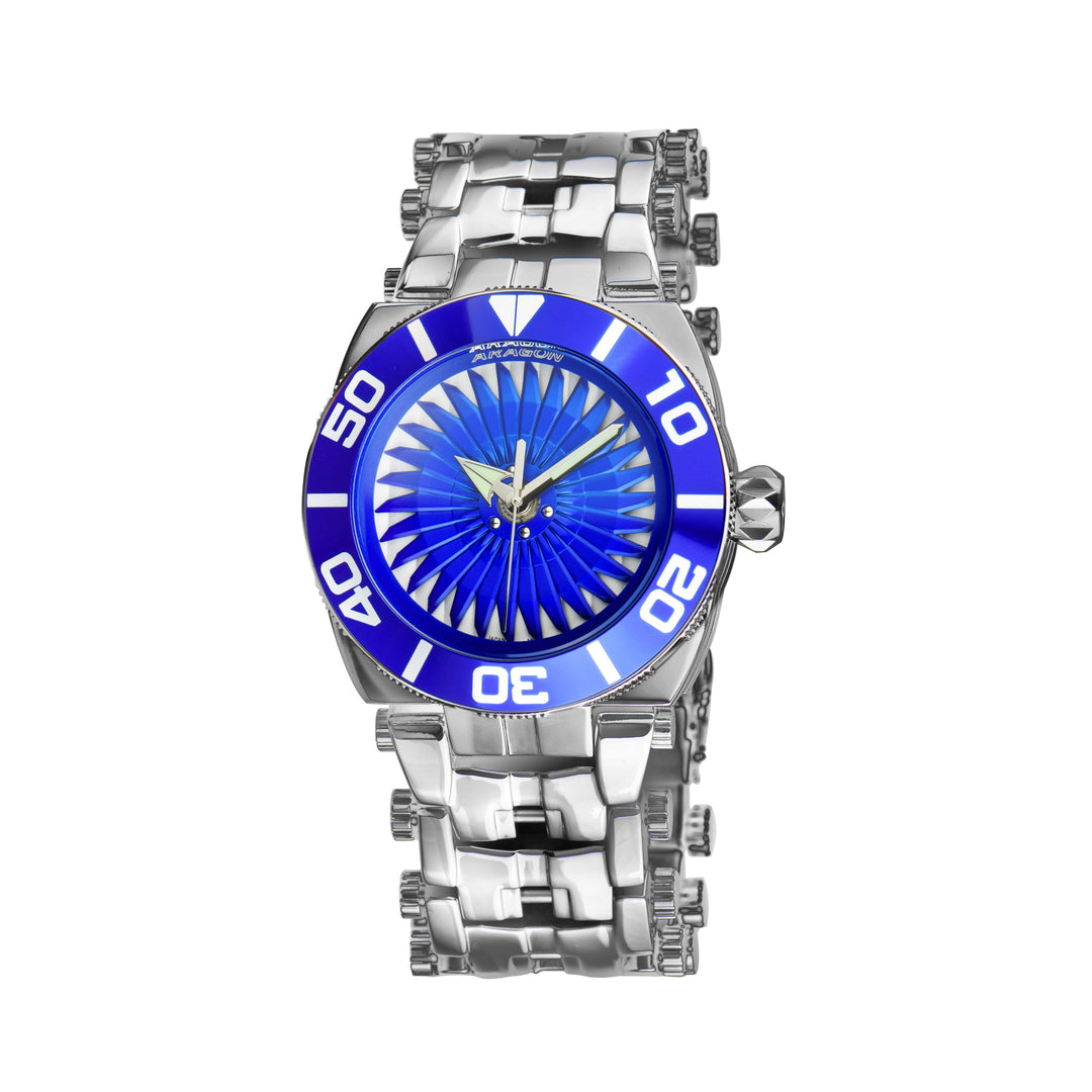 Millipede Rotator NH35 43mm Blue Rotator | Blue Dial